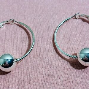 Elegant Silver Hoop Earrings